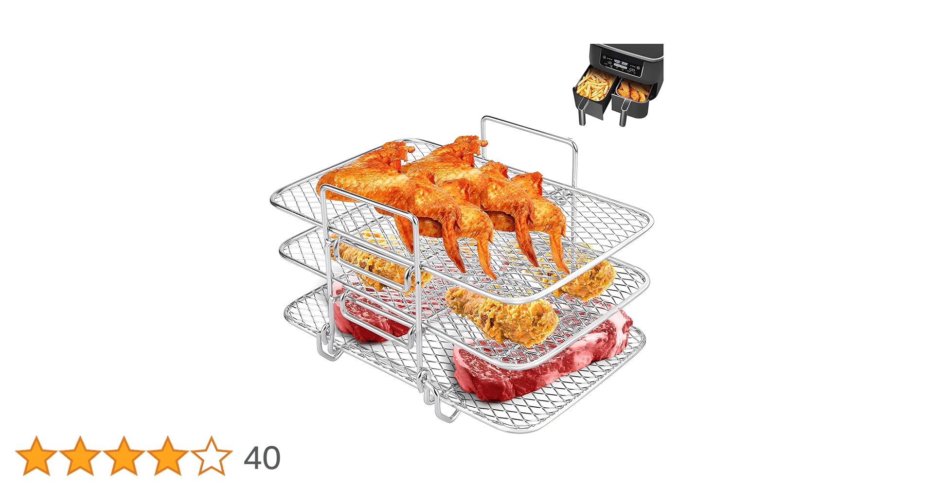 Ninja Air Fryer Multi-Layer Reversible Rack